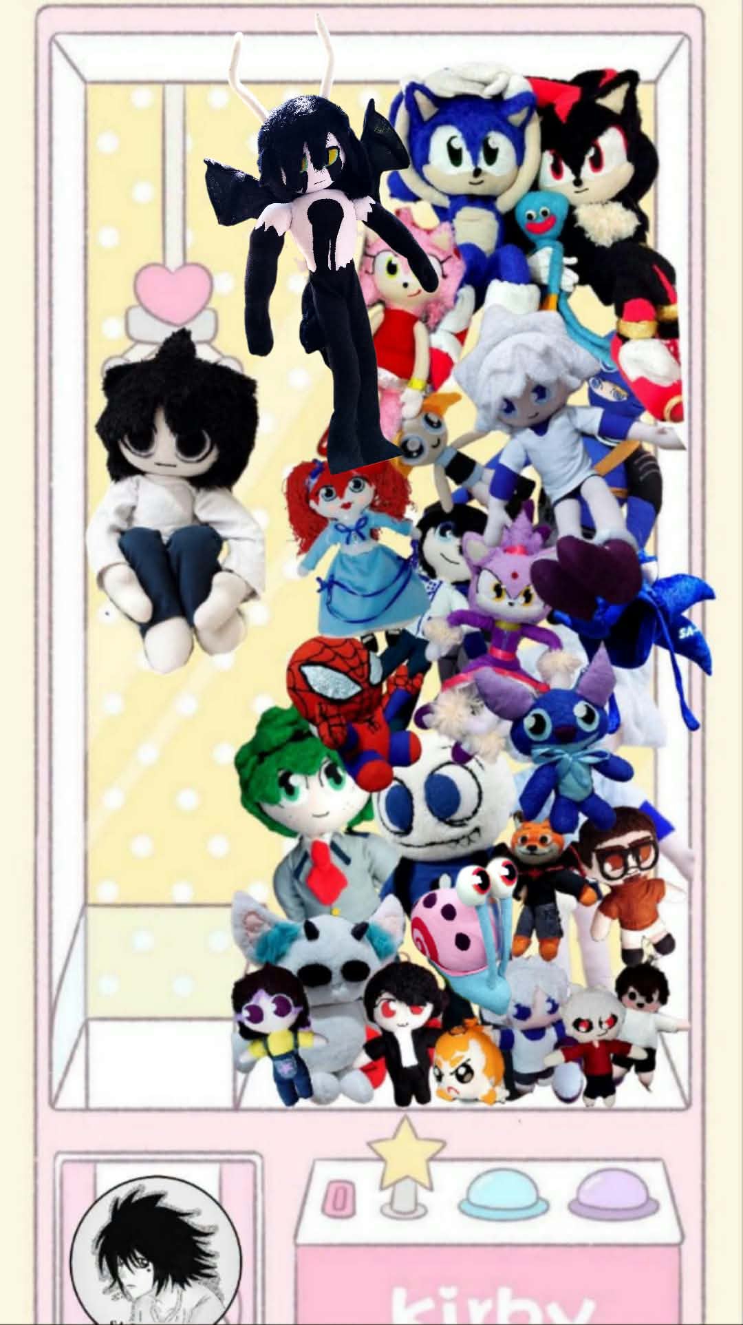 Handmade plush Shadow character